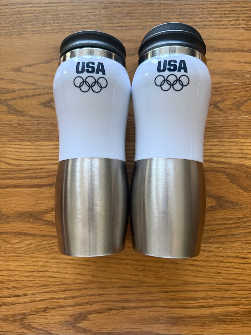 BMW logo Set of 2 stainless steel water /bottles - Picture 3 of 7